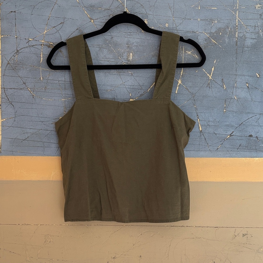 Banana Republic Green Linen Women's Top